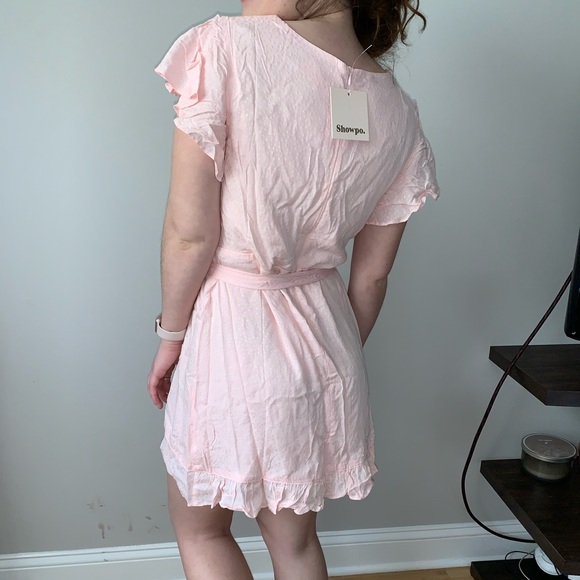 Pink tie dress - Picture 2 of 6